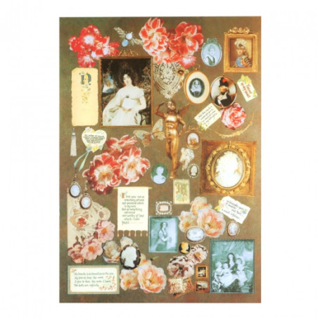 Papier do decoupage sentymentalne rzeczy A4 - sklep plastyczny - szał