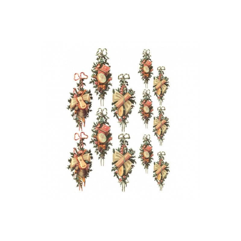 Rice decoupage paper christmas headdress A4 ITD R086