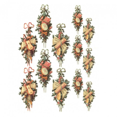 Rice decoupage paper christmas headdress A4 ITD R086