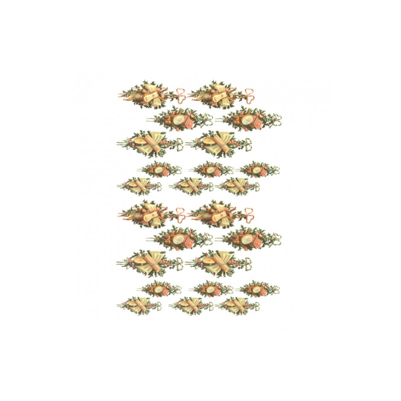 Papier ryżowy do decoupage stroik bożonarodzeniowy A4 ITD R087 - sklep