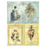 Rice decoupage paper christmas winter A4 ITD R191