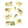 Rice decoupage paper christmas angels A4 ITD R196