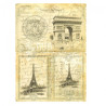Rice paper for decoupage vintage paris A4 ITD R213