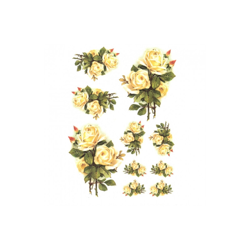 Papier ryżowy do decoupage A4 ITD R225 - sklep plastyczny - szał dla p