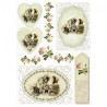 Rice decoupage paper vintage women A4 ITD R363