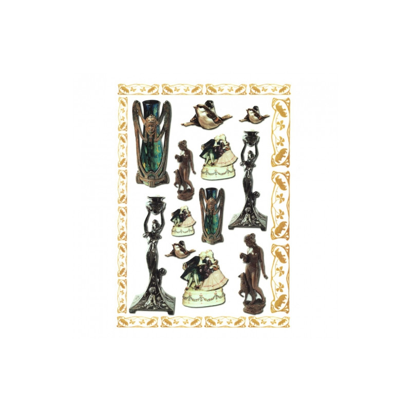 Rice decoupage paper A4 ITD R370