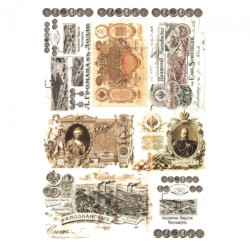 Rice decoupage paper A4 ITD R372