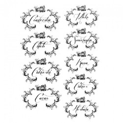 Rice decoupage paper subtitles kitchen A4 ITD R399