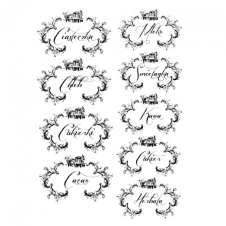 Rice decoupage paper subtitles kitchen A4 ITD R399