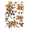 Rice decoupage paper roses A4 ITD R422