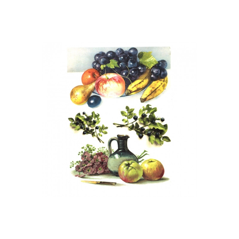 Rice decoupage paper fruit A4 ITD R434
