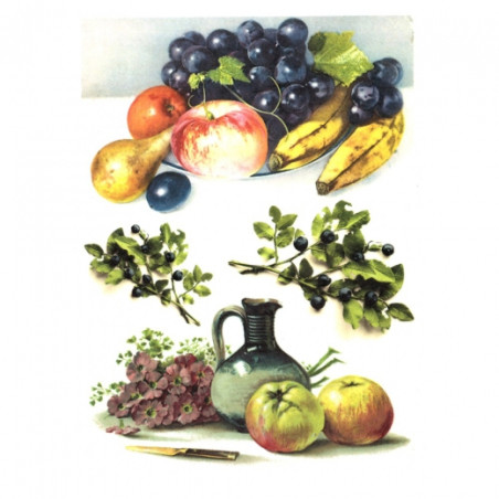 Rice decoupage paper fruit A4 ITD R434
