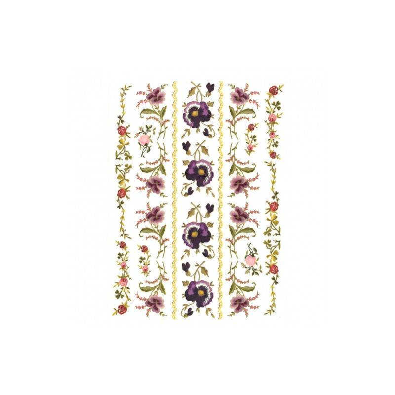 Papier ryżowy do decoupage kwiaty ornamenty A4 ITD R468 - sklep plasty