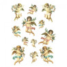 Rice decoupage paper angel cupids A4 ITD R479
