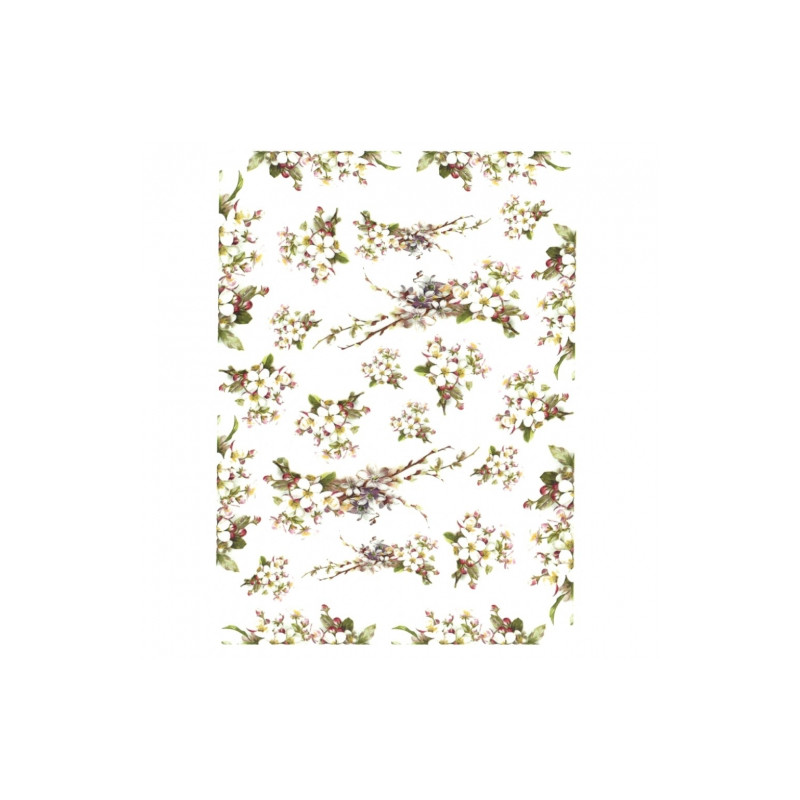 Rice decoupage paper apple blossom A4 ITD R685