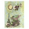 Rice decoupage paper paris cups A4 ITD R496