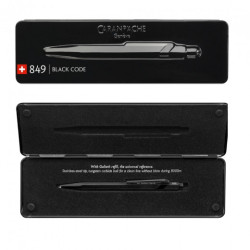 Caran'dAche 849 roller ballpoint pen in a black case
