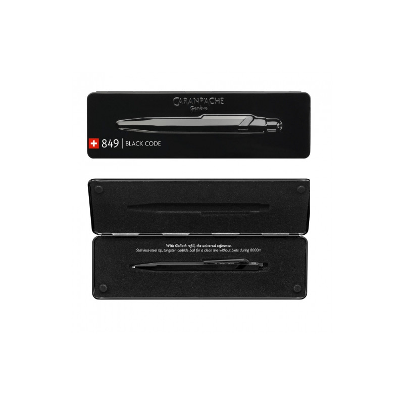 Caran'dAche długopis 849 w pudełku czarny - sklep plastyczny - szał dl