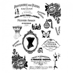 Rice decoupage paper retro A4 ITD R505