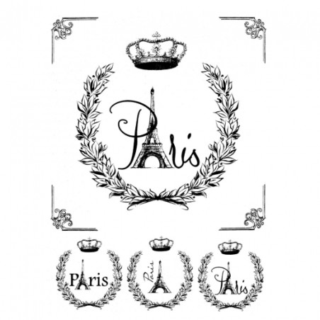 Rice decoupage paper paris A4 ITD R520