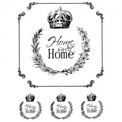 Papier ryżowy do decoupage sweet home A4 ITD R521 - sklep plastyczny -