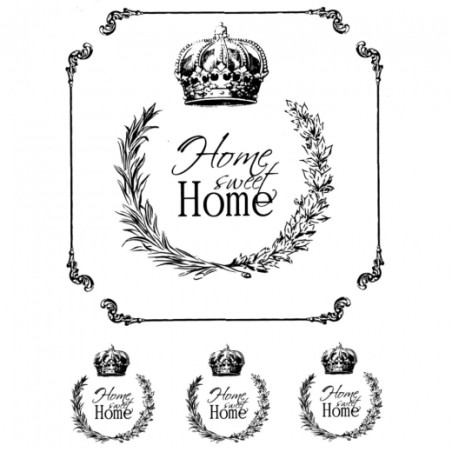 Papier ryżowy do decoupage sweet home A4 ITD R521 - sklep plastyczny -