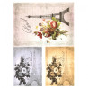 Papier ryżowy do decoupage paryż wieża eiffla A4 ITD R526 - sklep plas