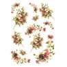 Rice paper for decoupage flowers A4 ITD R565
