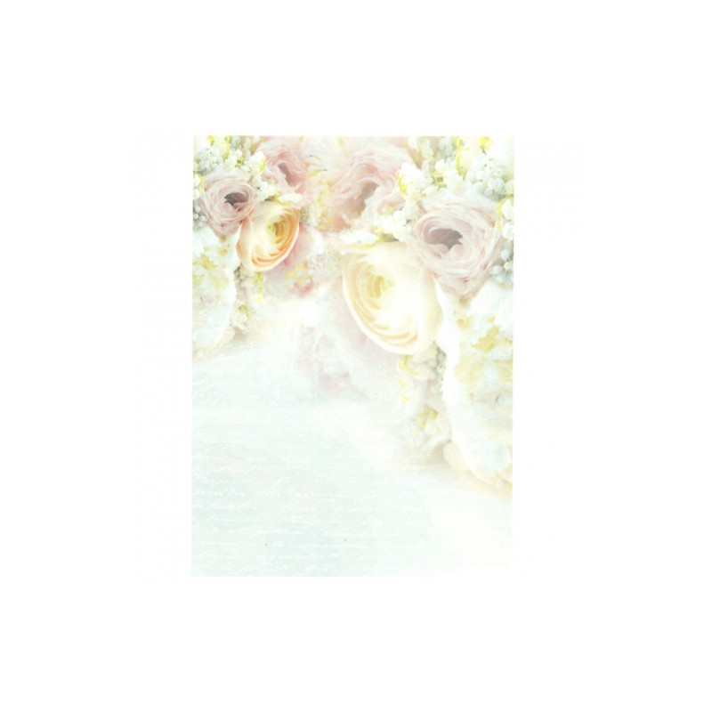 Rice paper for decoupage flowers A4 ITD R569