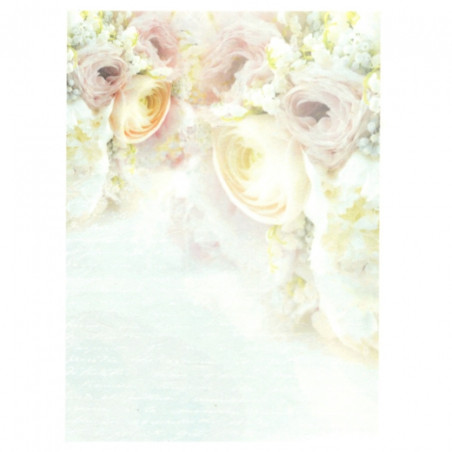 Rice paper for decoupage flowers A4 ITD R569