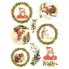 Rice decoupage paper santa claus A4 ITD R576
