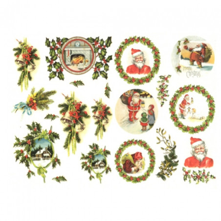 Rice decoupage paper Santa Claus A4 ITD R577