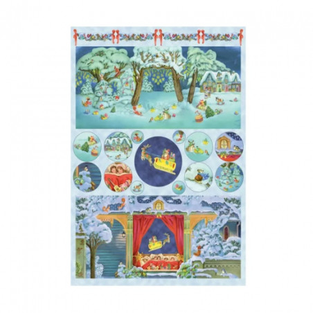 Magic Christmas 50x70cm decoupage paper