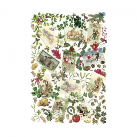 Pig decoupage paper 50x70cm