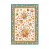 Orange-yellow flowers for decoupage 50x70cm