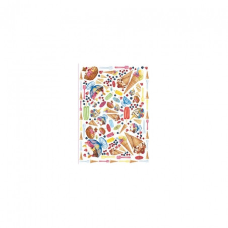 Papier do decoupage lody - sklep plastyczny - szał dla plastyków