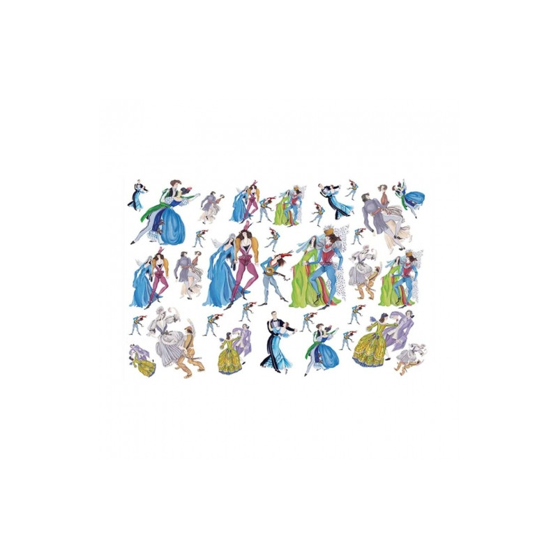 Dancers decoupage paper 50x70cm