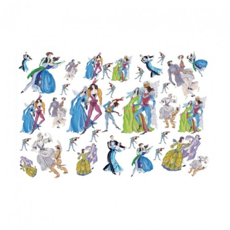 Dancers decoupage paper 50x70cm