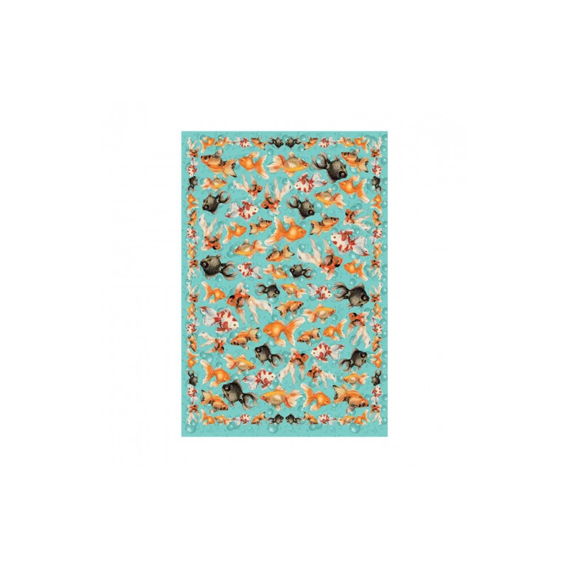 Two-sided decoupag paper for fish