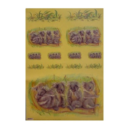 Koala decoupage paper 50x70cm