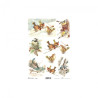Rice decoupage paper winter birdsA4 ITD R598