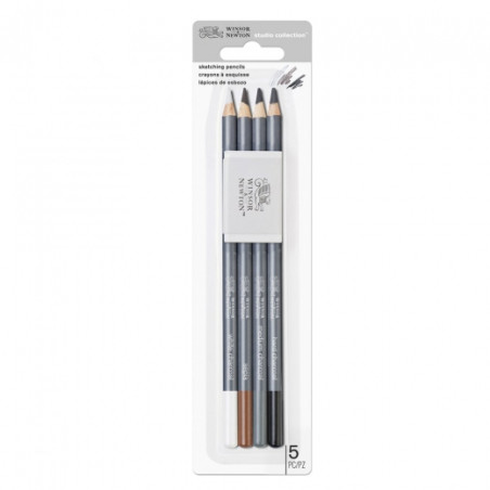 Winsor & Newton studio collection sketch set 4 pencils + eraser