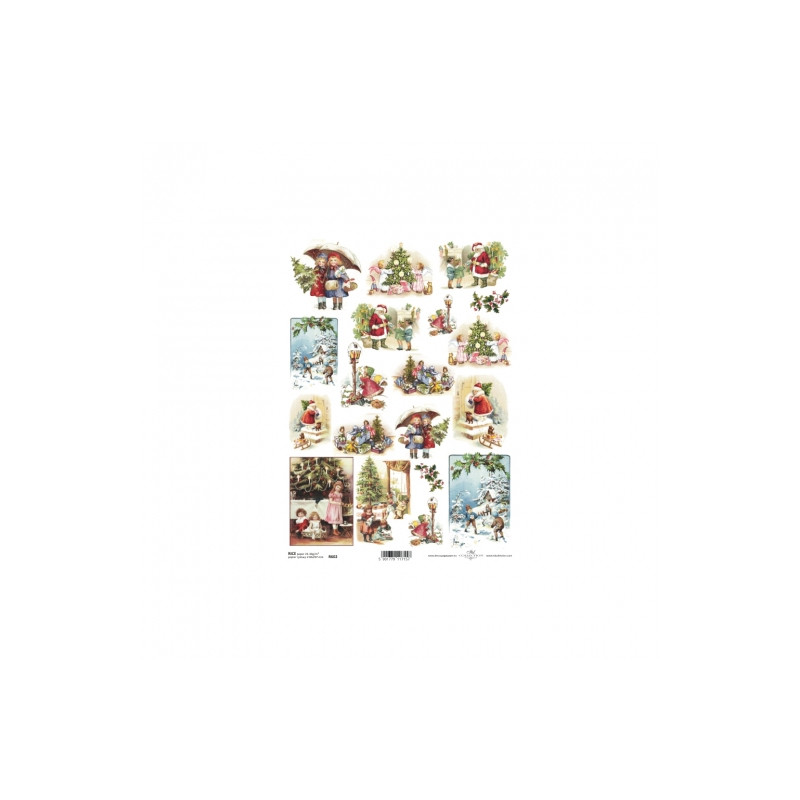 Rice decoupage paper christmas A4 ITD R602