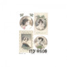 Rice decoupage paper vintage woman portraits A4 ITD R608