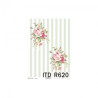 Rice decoupage paper roses stripes A4 ITD R620
