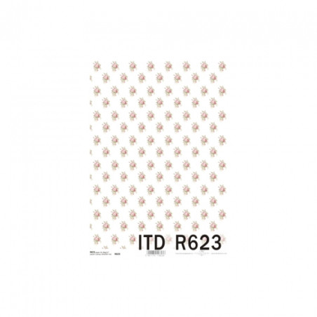 Rice decoupage paper rubella A4 ITD R623