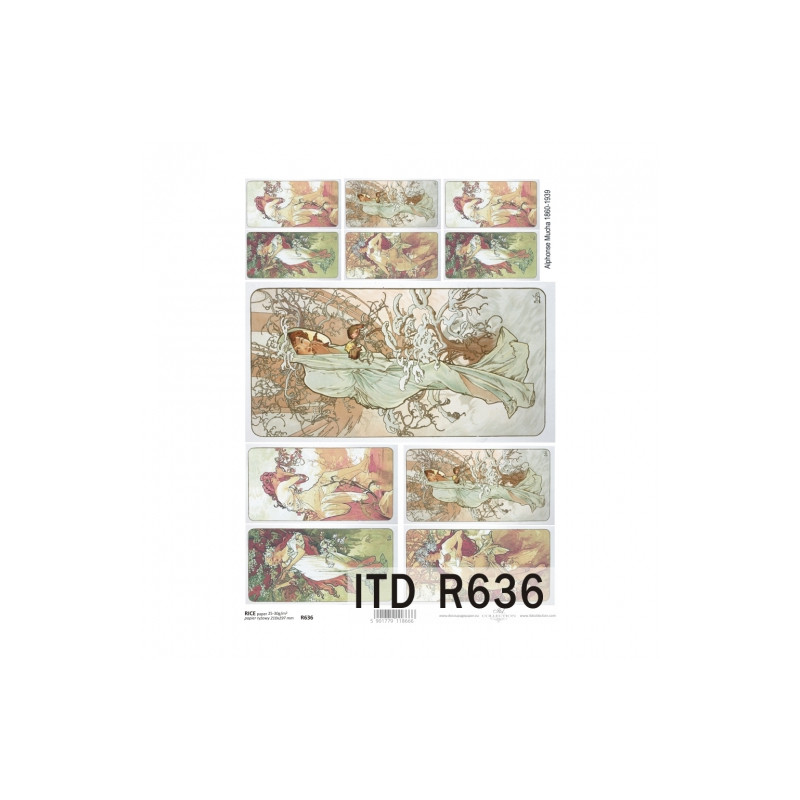 Rice decoupage paper A4 ITD R636