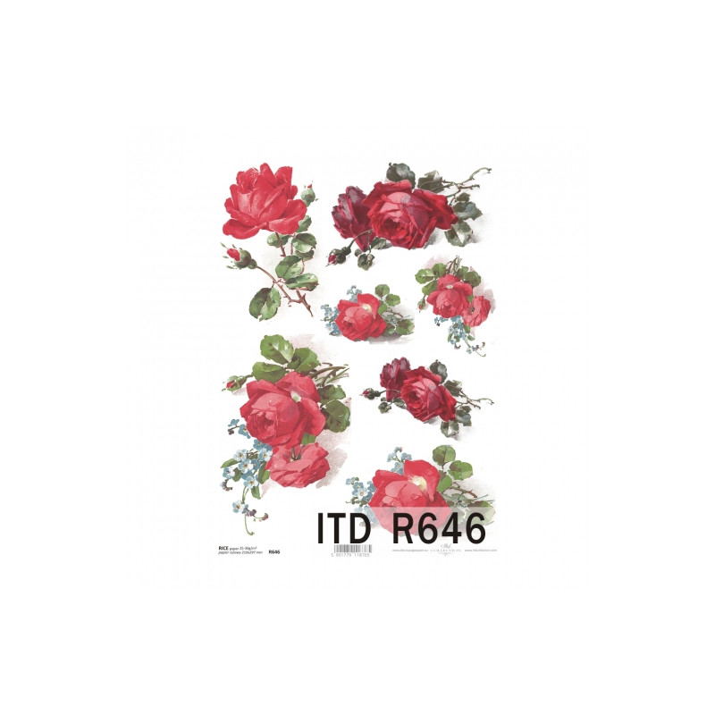 Rice decoupage paper A4 ITD R646