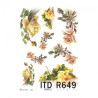 Papier ryżowy do decoupage kwiaty róże A4 ITD R649 - sklep plastyczny