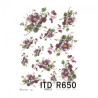 Papier ryżowy do decoupage kwiaty A4 ITD R650 - sklep plastyczny - sza